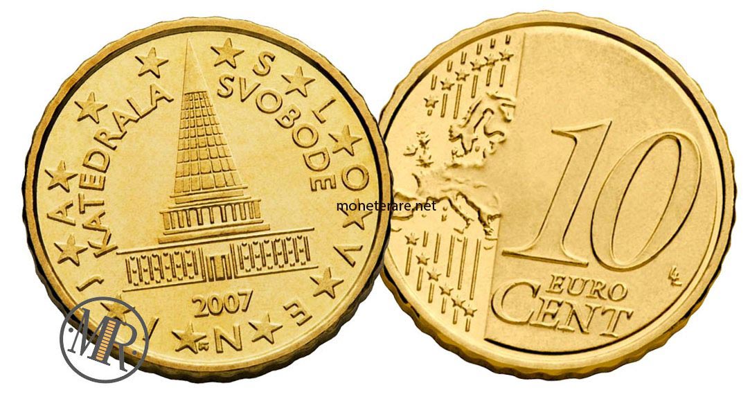 Slovenian Euro Coins Value Of Each Euro Slovenian Coins