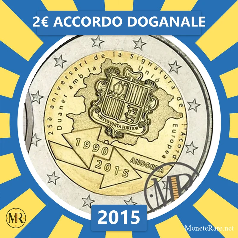 Andorra 2€ Accordo Doganale 2015 (coin photo)