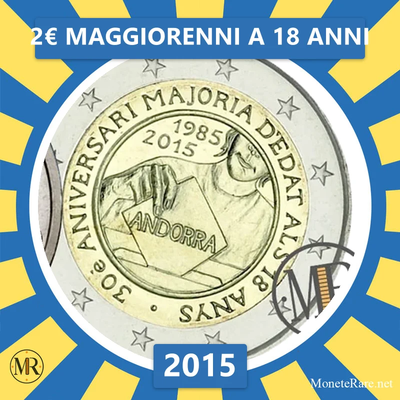 Andorra 2€ Adults at 18 2015 (coin photo)