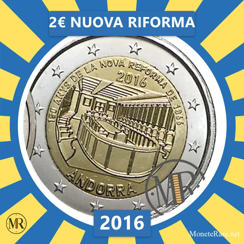 Andorra 2€ Nuova Riforma 2016 (coin photo)