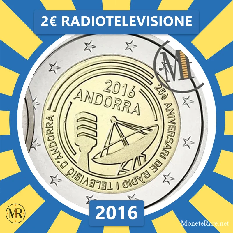 Andorra 2€ Radiotelevisione 2016 (coin photo)