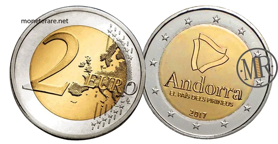 2 Euro Commemorative Andorra 2017 Country of the Pyrenees