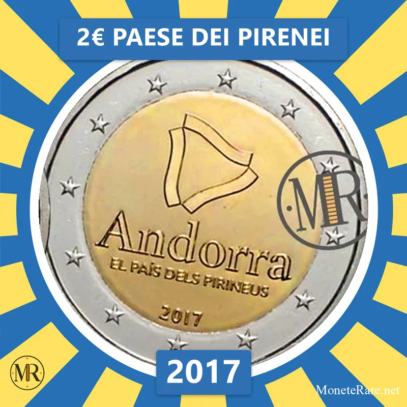 Andorra 2€ Country of the Pyrenees 2017 (coin photo)