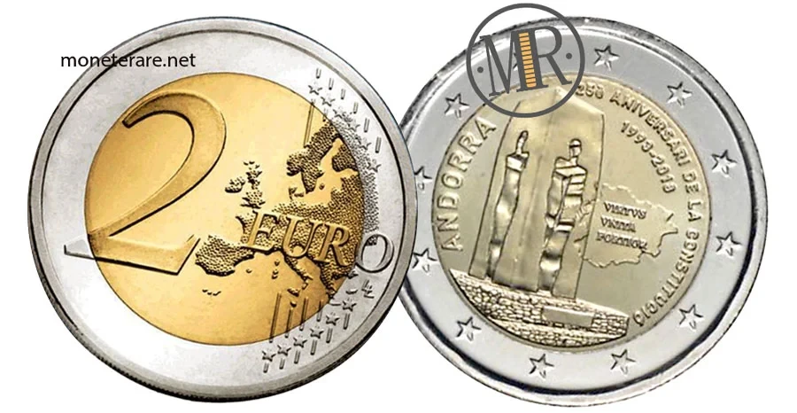 2 Euro Commemorative Andorra 2018 Constitution of Andorra