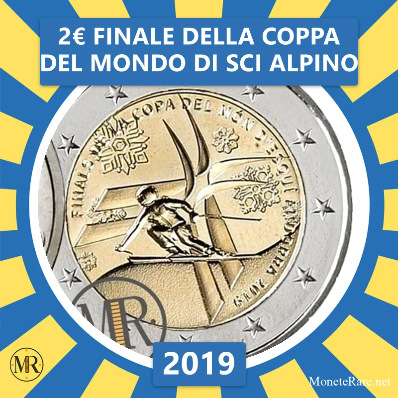 Andorra 2€ Final of the Alpine Ski World Cup 2019 (coin photo)