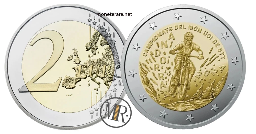 2 Euro Commemorative Andorra 2024 – UCI MTB World Championship