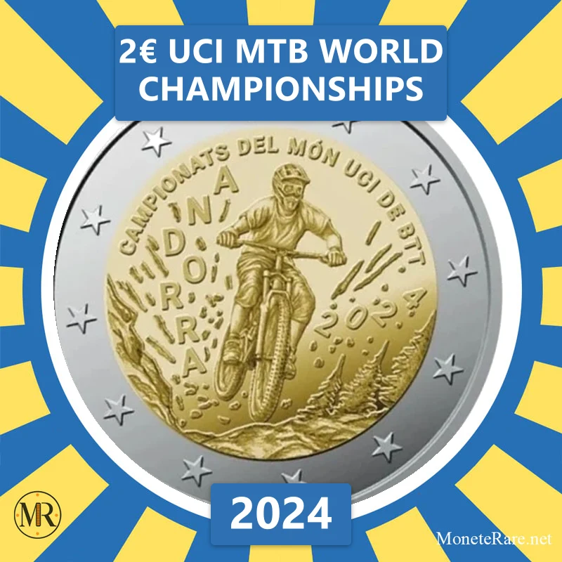 Andorra 2€ UCI MTB World Championships 2024 (coin photo)