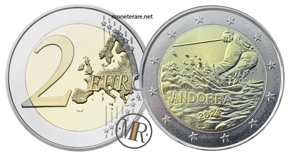 Andorra €2 commemorative 2024 – 100° anniv. sci ad Andorra