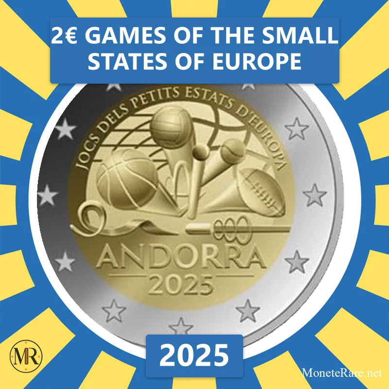 Andorra 2€ Games of the Small States of Europe 2025 Andorra 2€ Games of the Small States of Europe 2025 (coin photo)