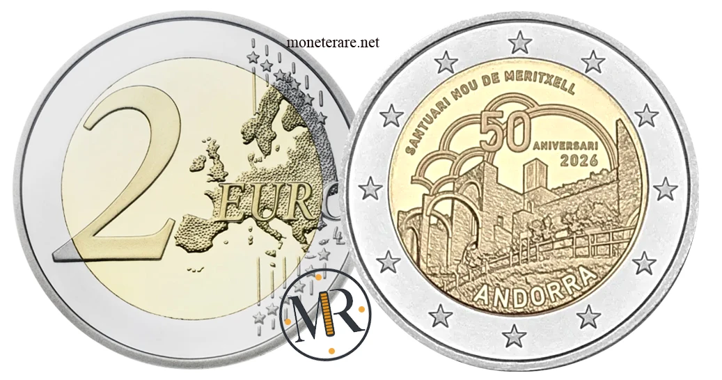 Andorra €2 commemorative 2026 – Meritxell Sanctuary