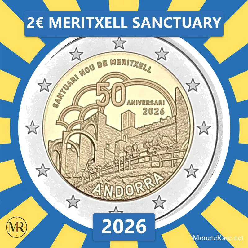 Andorra 2€ Meritxell Sanctuary 2026 (coin photo)