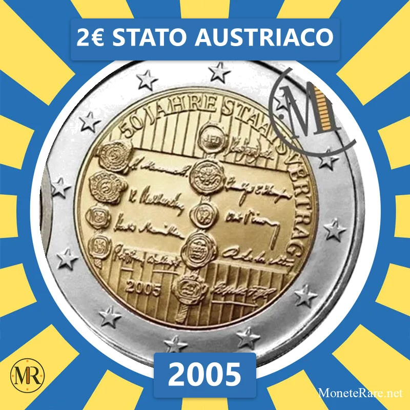 Austria 2€ Stato Austriaco 2005 (coin photo)