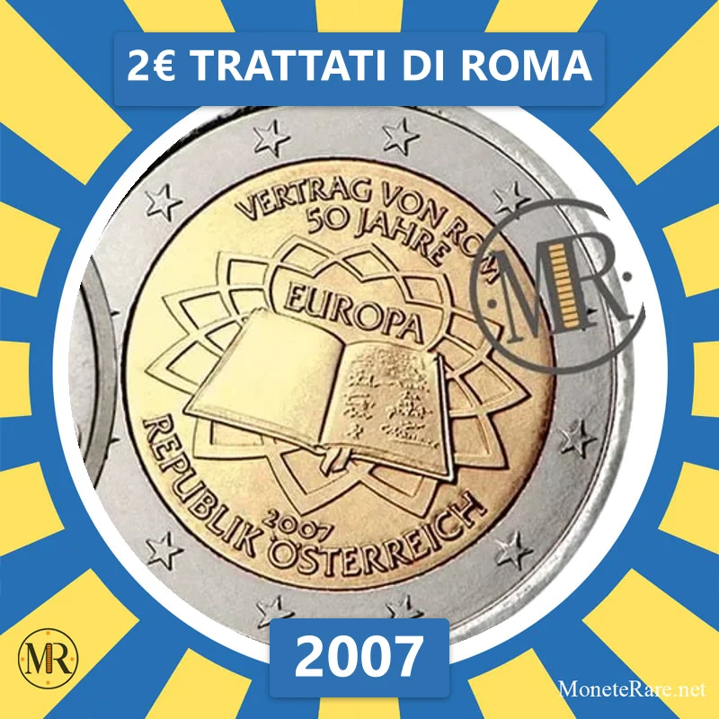 Austria 2€ Trattati di Roma 2007 (coin photo)