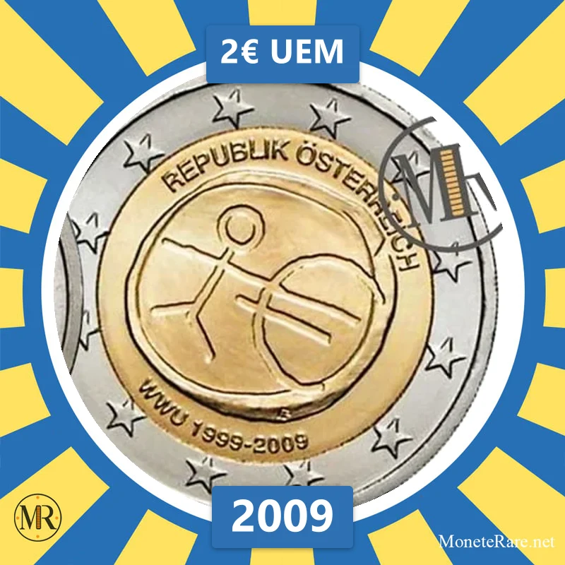 Austria 2€ UEM 2009 (coin photo)