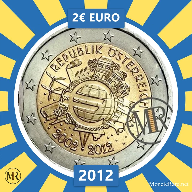 Austria 2€ Euro 2012 (coin photo)