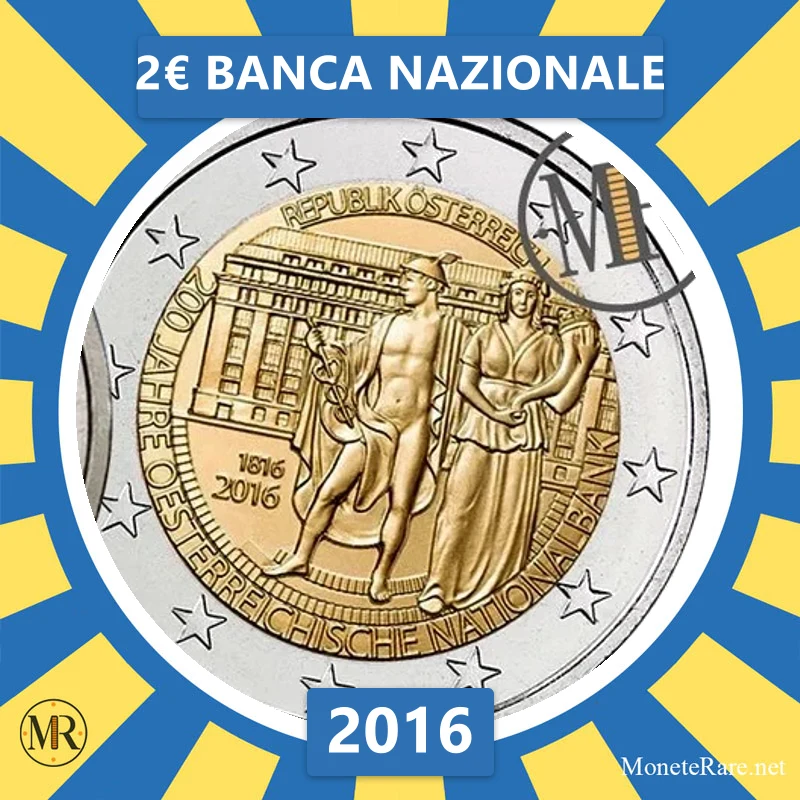 Austria 2€ Banca Nazionale 2016 (coin photo)