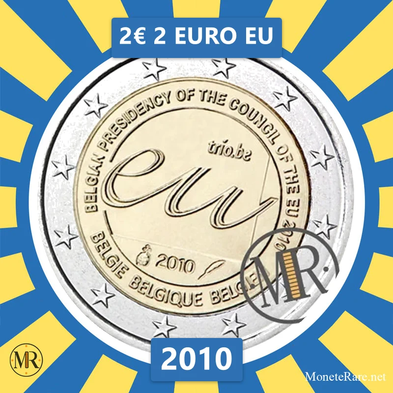 Belgium 2€ 2 Euro EU 2010 (coin photo)