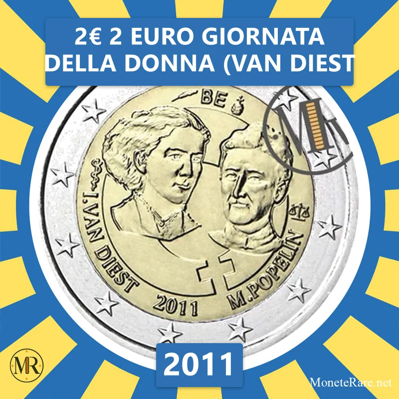 Belgium 2€ 2 Euro Giornata della Donna (Van Diest 2011 (coin photo)