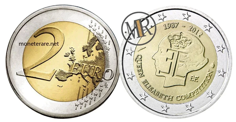 2 Euro Commemorative Belgium 2012 Queen Elisabeth