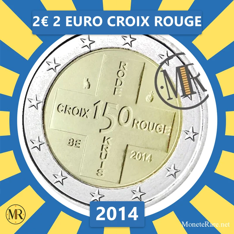 Belgium 2€ 2 Euro Croix Rouge 2014 (coin photo)