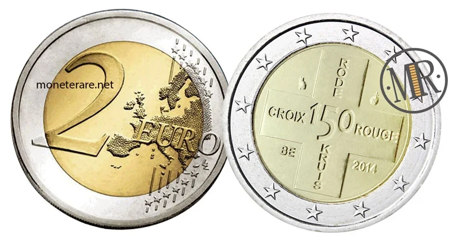 2 Euro Commemorative Belgium 2015 Red Cross