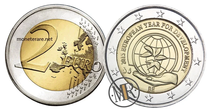 2 Euro Commemorative Belgium 2015 Year for Development