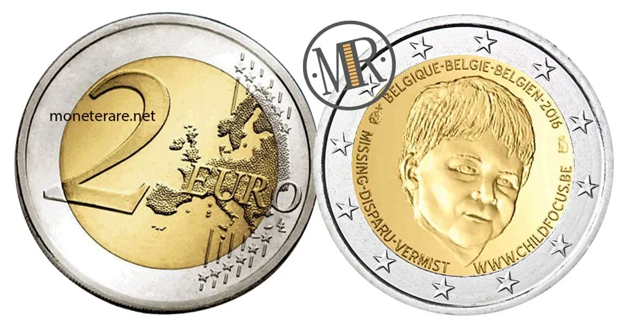 2 Euro Commemorative Belgium 2016 Missing Children