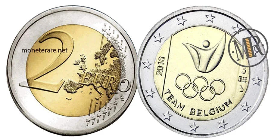 2 Euro Commemorative Belgium 2016 Olympic Games
