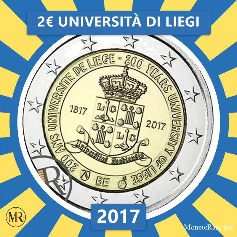 Belgium 2€ Università di Liegi 2017 (coin photo)