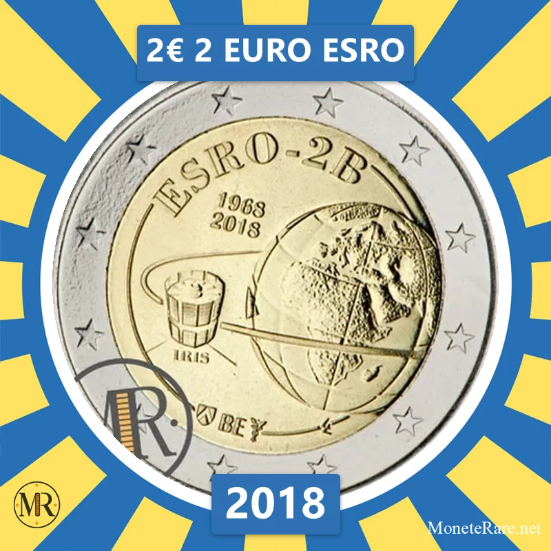 Belgium 2€ 2 Euro ESRO 2018 (coin photo)