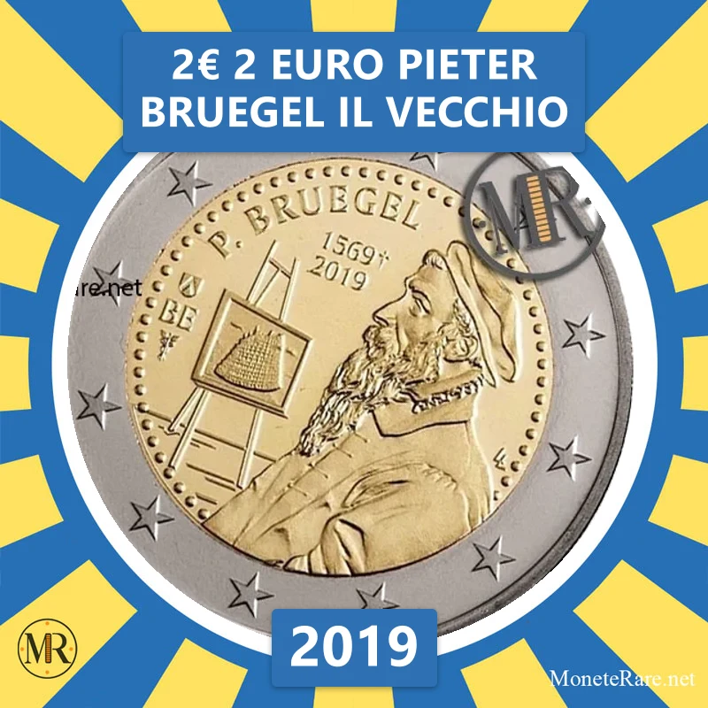Belgium 2€ 2 Euro Pieter Bruegel il Vecchio 2019 (coin photo)