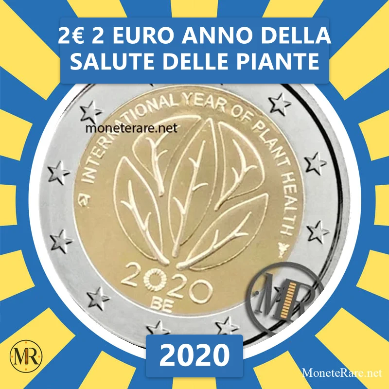 Belgium 2€ 2 Euro Year of Plant Health 2020 (coin photo)
