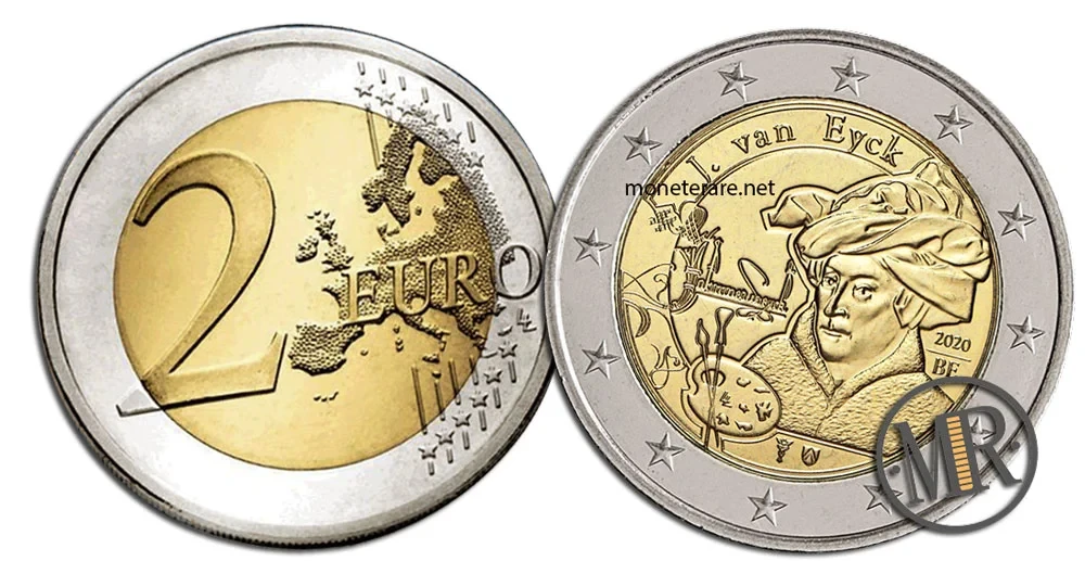 2 Euro Commemorative 2020 Belgium Jan van Eyck