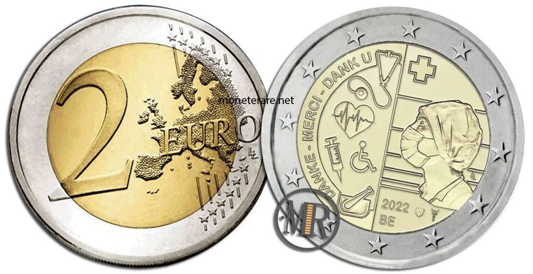 2 Euro Commemorative Belgium 2022 Healthcare during the Covid19 Pandemic