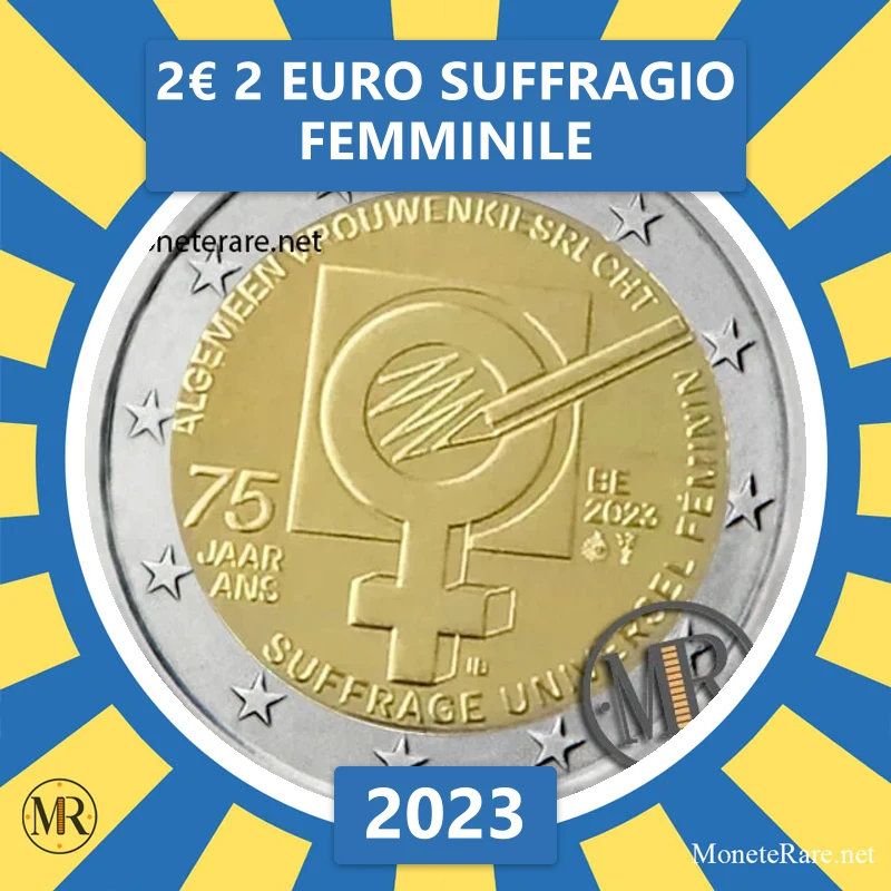 Belgium 2€ 2 Euro Suffragio femminile 2023 (coin photo)