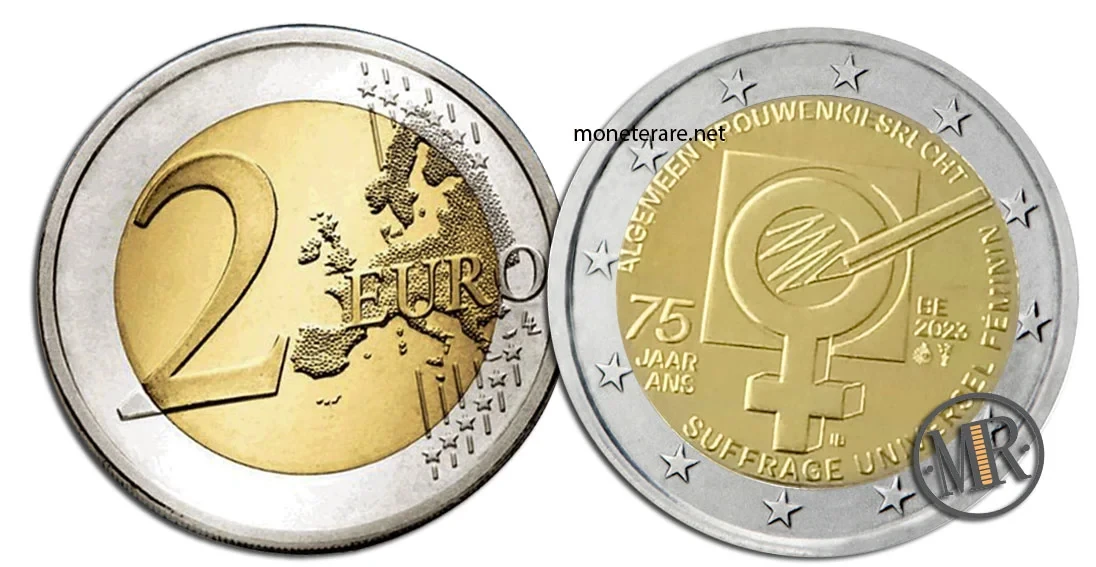 2 Euro Commemorative Belgium 2023 Women's Suffrage in Belgium