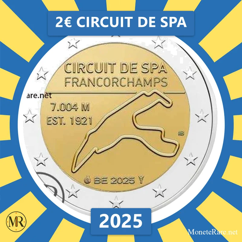 Belgium 2€ Circuit de Spa 2025 (coin photo)