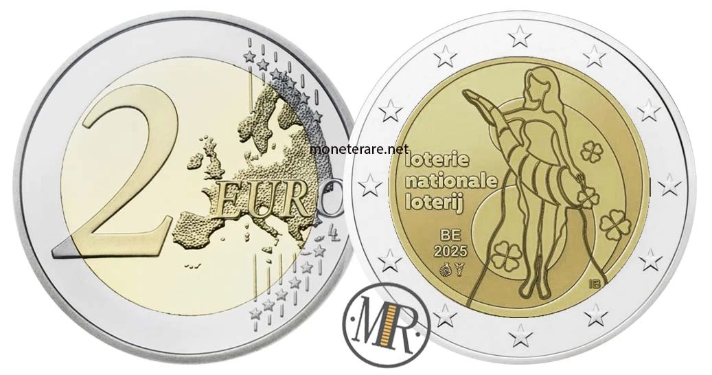 Belgium €2 commemorative 2025 – National Lottery