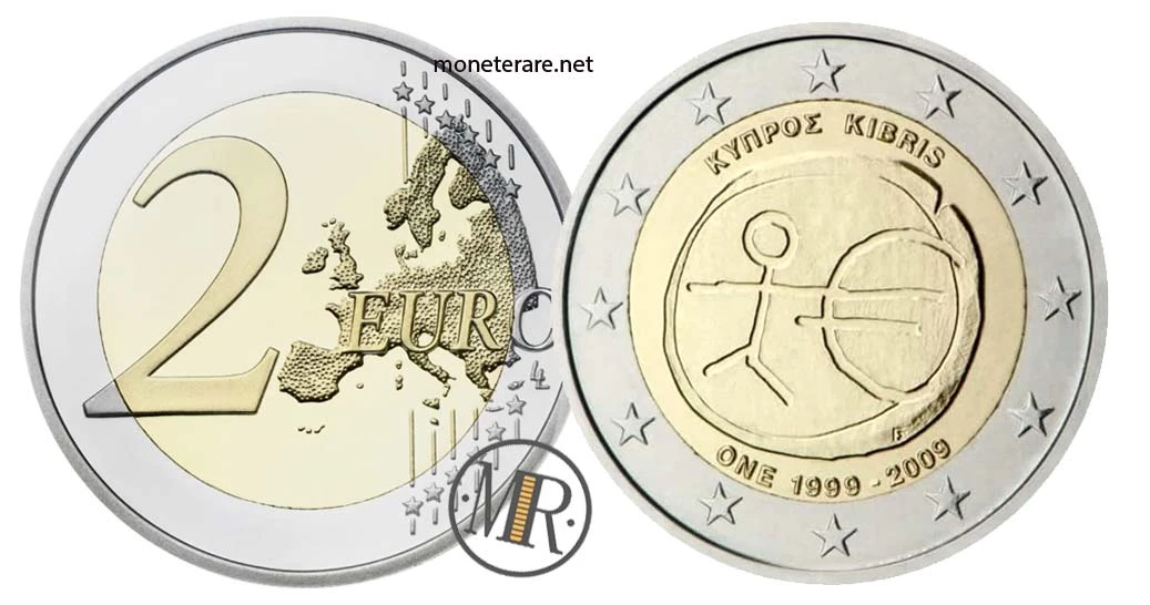 Cyprus €2 commemorative 2009 – EMU