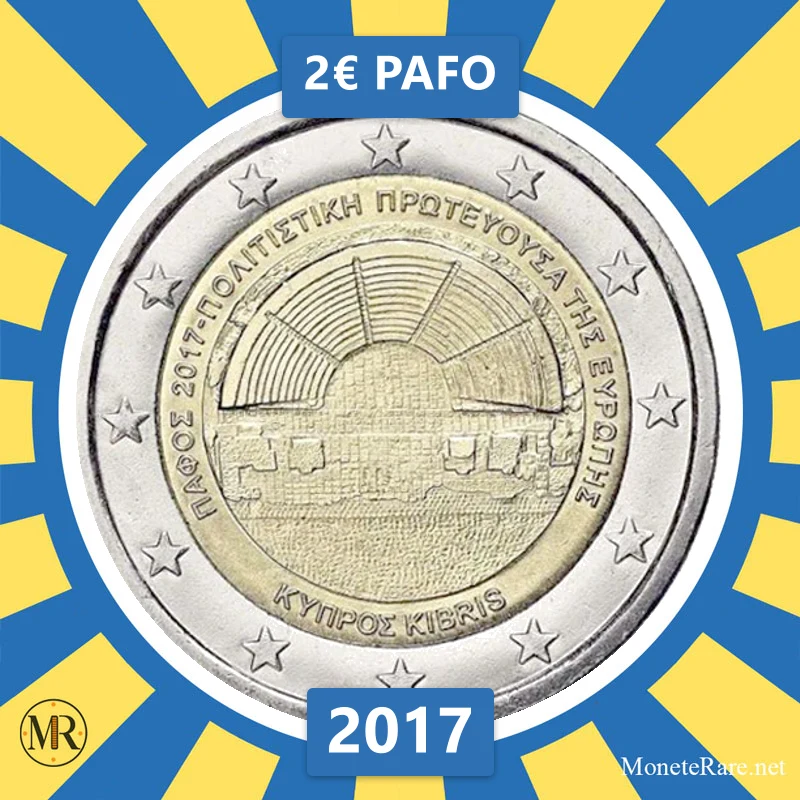 Cyprus 2€ Pafo 2017 (coin photo)