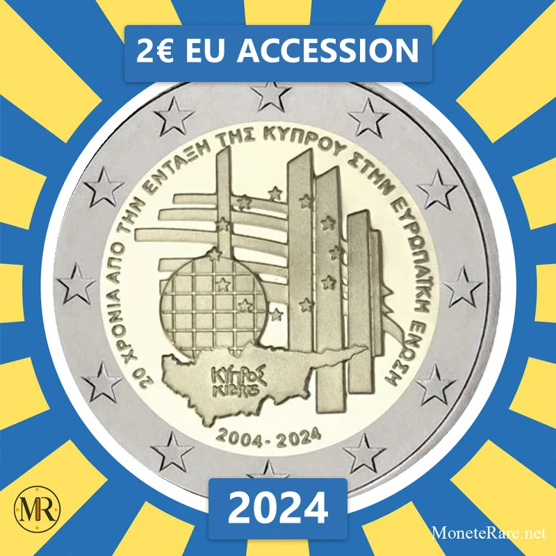 Cyprus 2€ EU Accession 2024 (coin photo)