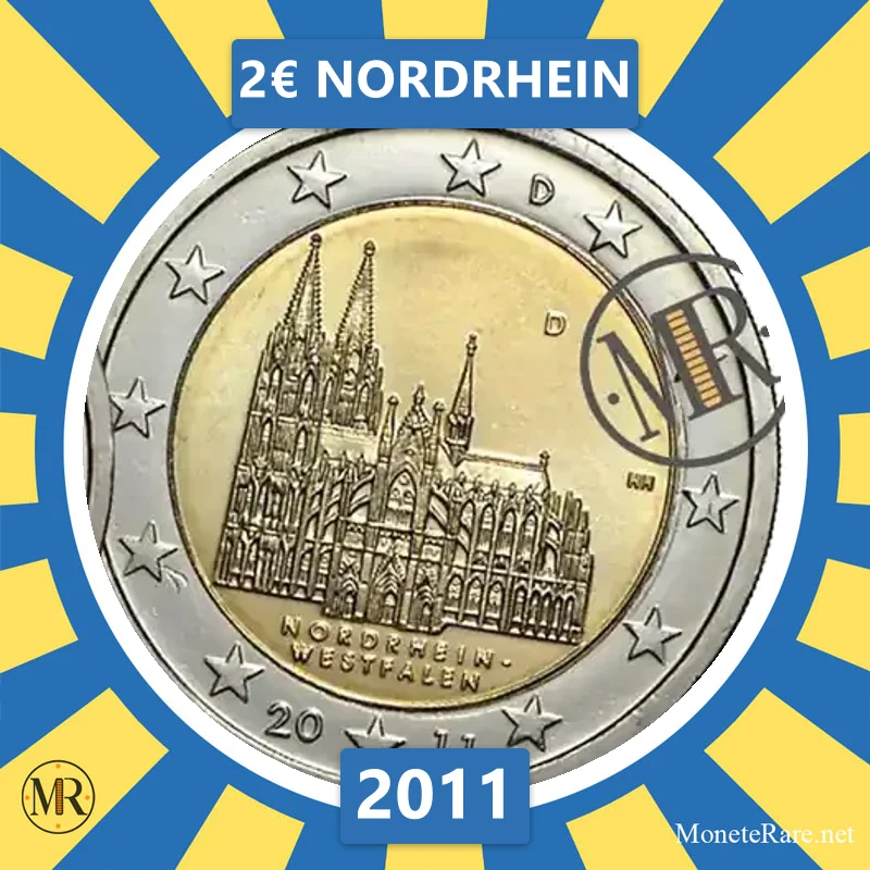 Estonia 2€ Nordrhein 2011 (coin photo)