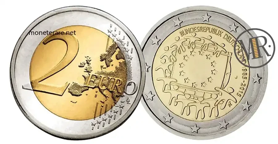 2 Euro Commemorative 2015 Germany European Flag