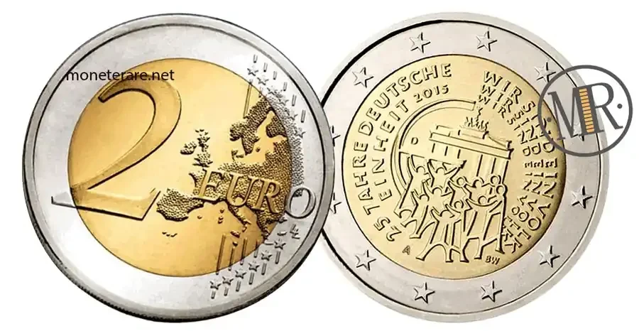 2 Euro Commemorative Germany 2015 German Reunification One People.webp