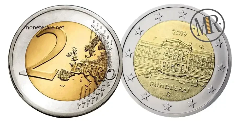 2 Euro Commemorative Germany 2019 Bundesrat