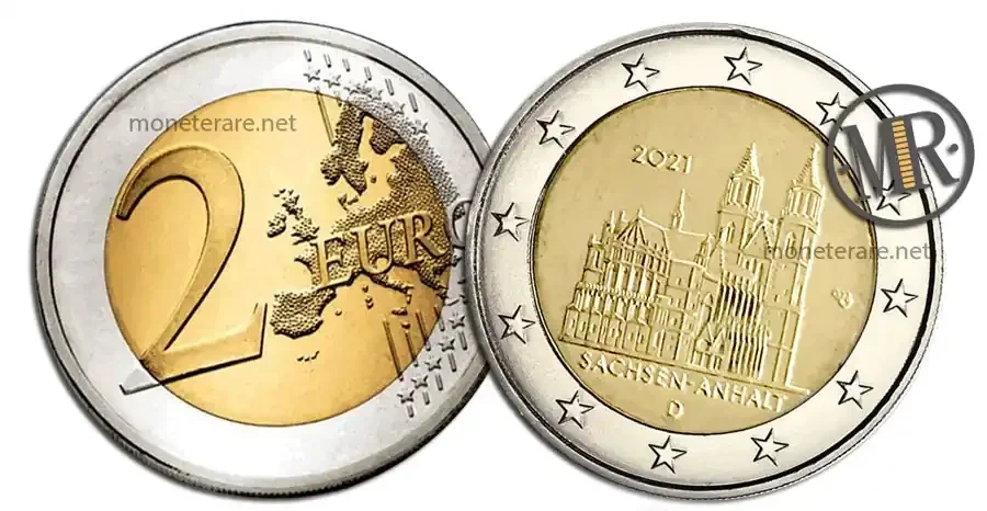 2 Euro Commemorative Germany 2021 Magdeburg Cathedral