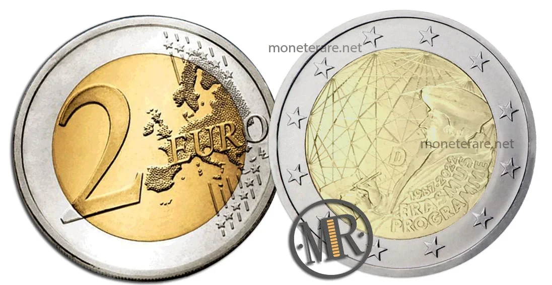 2 Euro Commemorative Germany 2022 Erasmus Program