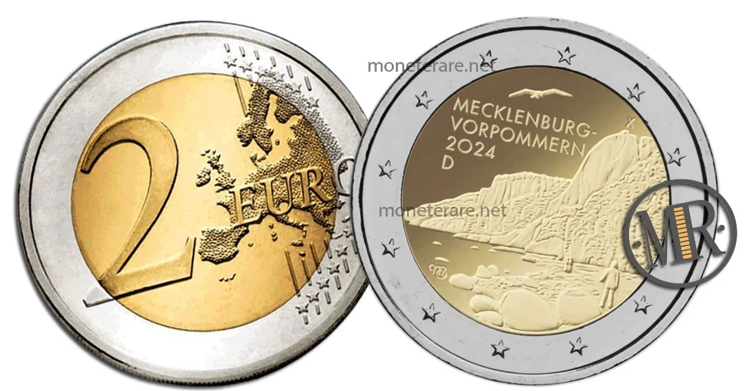 2 Euro Commemorative Germany 2024 Königsstuhl Cliff