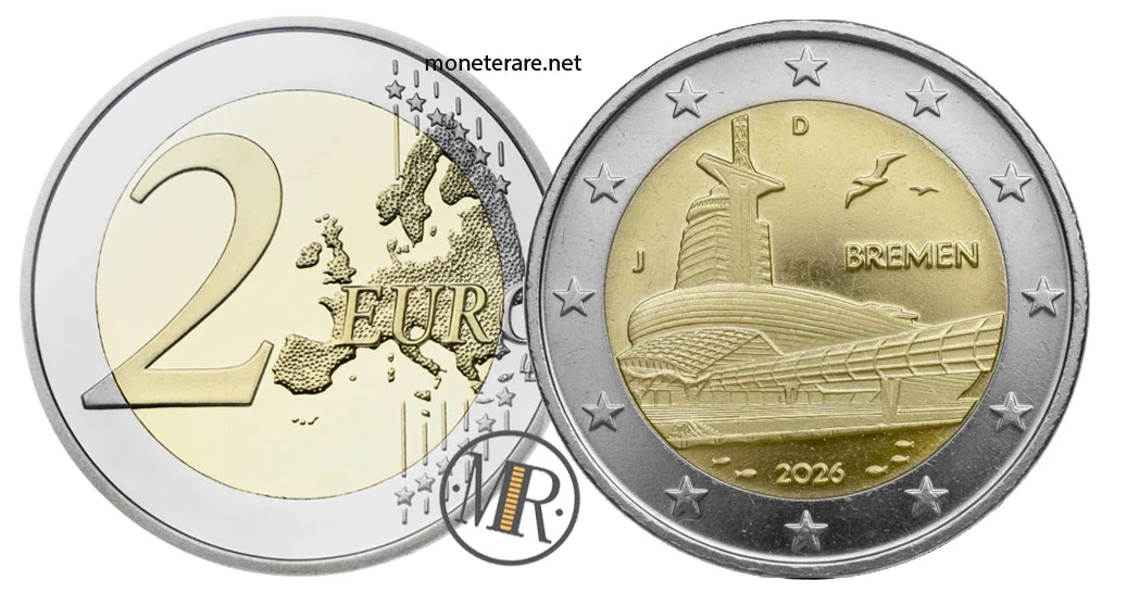 Germany €2 commemorative 2026 – Bremen — Klimahaus Bremerhaven