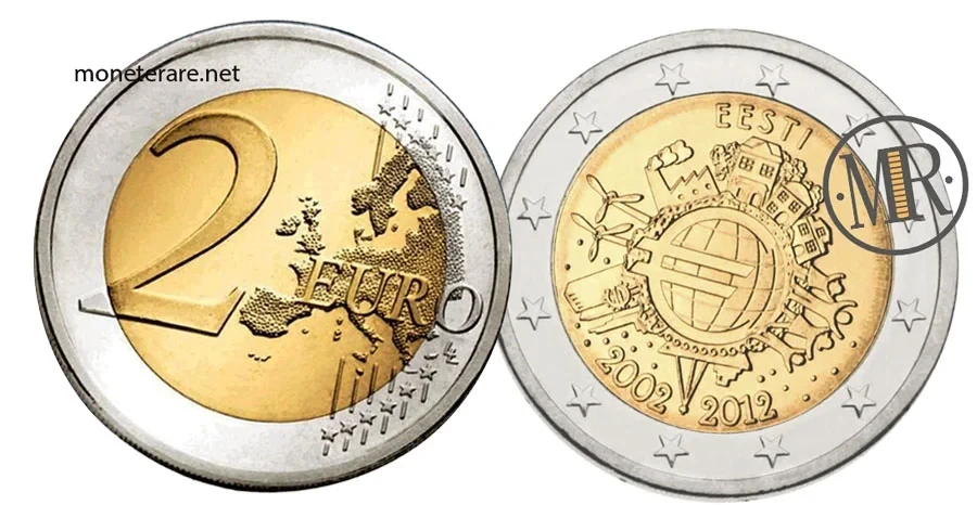 Estonia €2 commemorative 2012 – 10 Years of Euro